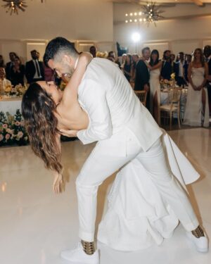 Nina Dobrev Instagram - So happy i got to be by your side on your special day Nicole 🥹. It was absolutely magical, the best day celebrating the Bruno’s 🤍  same time next week @nobread @benbrunotraining ? 💍 I LOVE YOU BOTH