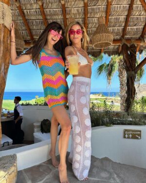 Nina Dobrev Instagram - first stop: Cabo 🏝️
next stop: pool
third stop: celebrate @marymillermethod 
#LetsGetMaryied 💍