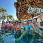 Nina Dobrev Instagram - first stop: Cabo 🏝️ next stop: pool third stop: celebrate @marymillermethod #LetsGetMaryied 💍