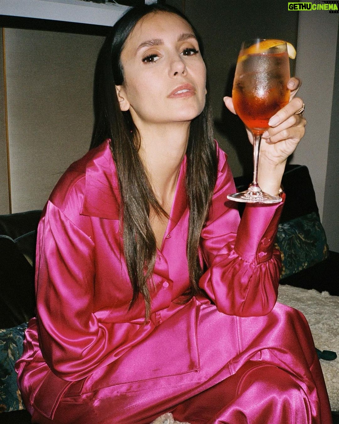 Nina Dobrev Instagram - I scream, you scream, we all scream for… another pink outfit🍦#throwbackthursday