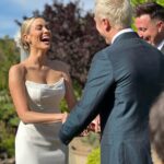 Nina Dobrev Instagram - the perfect day for the perfect pair ♥️ I couldn’t be happier to celebrate @arielle & @mattcutshall ’s one of a kind love on their special day as they say “I DO”. YOU DID THE DAMN THING! I love you both so much 😭. #NEWLYWEDS #FriendZoneToEndZone