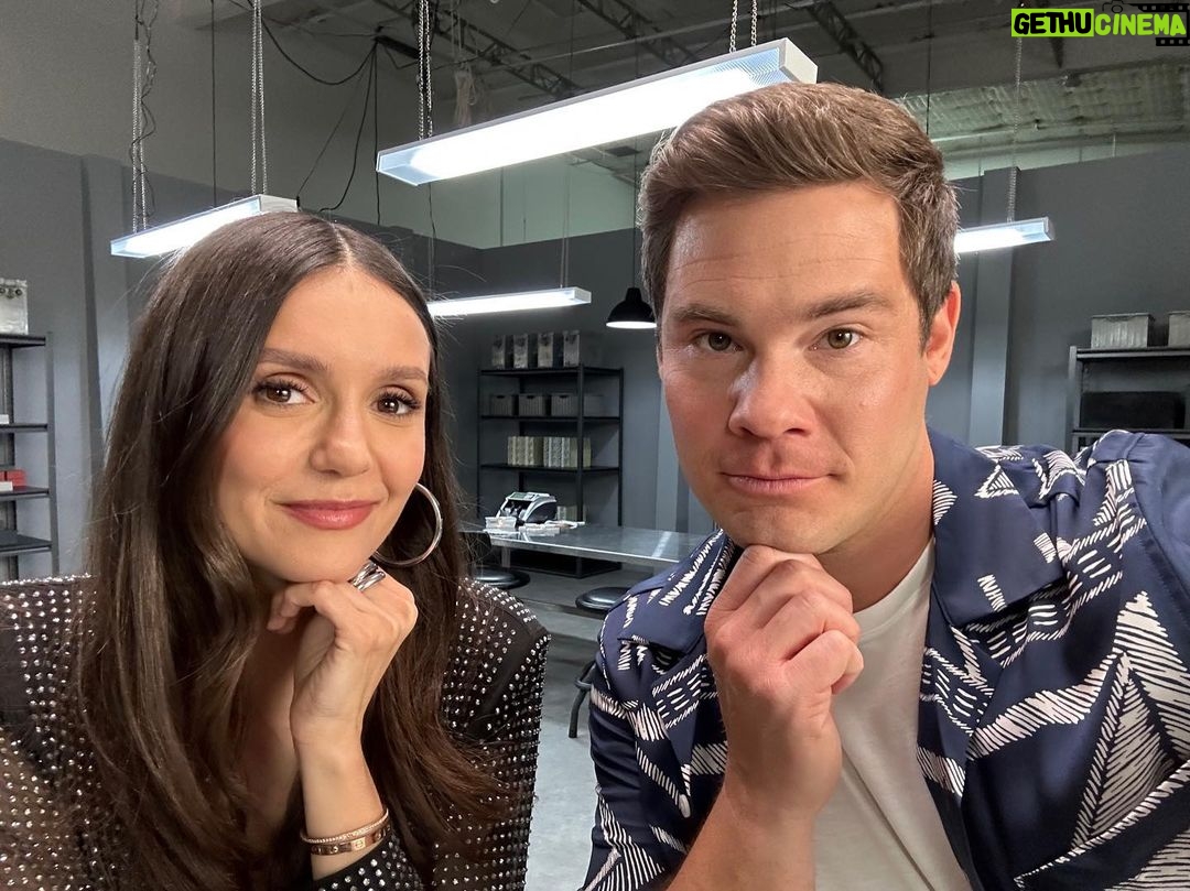 Nina Dobrev Instagram - after talking with @adamdevine about #TheOutlaws movie that comes out on July 7th on @netflix … I’ve been convinced to change my career and become a (temporary) tattoo artist