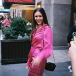 Nina Dobrev Instagram – I scream, you scream, we all scream for… another pink outfit🍦#throwbackthursday