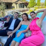Nina Dobrev Instagram - the perfect day for the perfect pair ♥️ I couldn’t be happier to celebrate @arielle & @mattcutshall ’s one of a kind love on their special day as they say “I DO”. YOU DID THE DAMN THING! I love you both so much 😭. #NEWLYWEDS #FriendZoneToEndZone