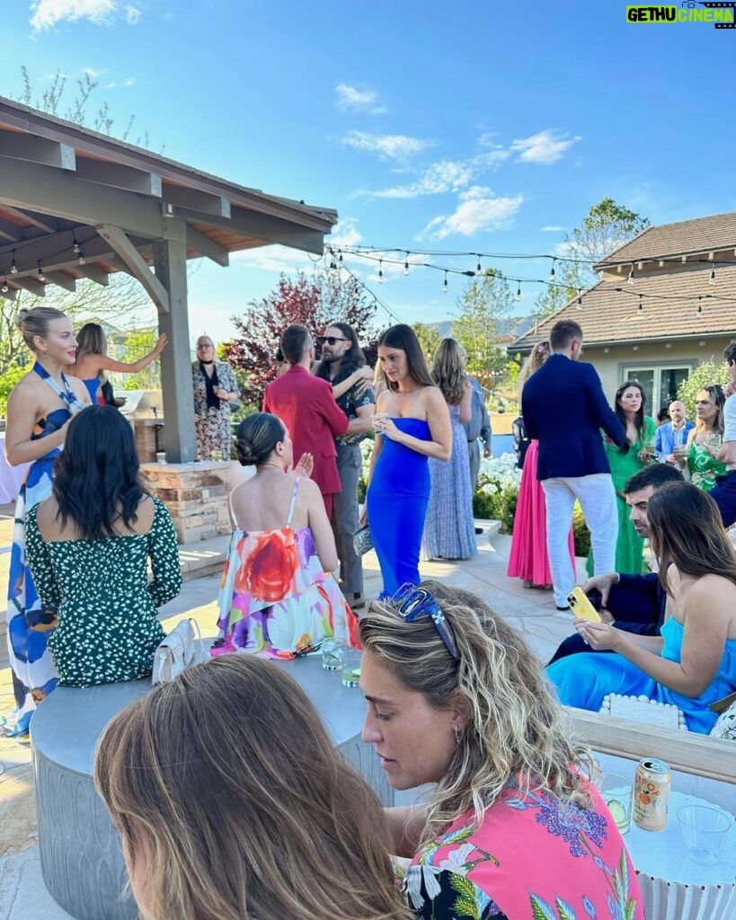 Nina Dobrev Instagram - the perfect day for the perfect pair ♥️ I couldn’t be happier to celebrate @arielle & @mattcutshall ’s one of a kind love on their special day as they say “I DO”. YOU DID THE DAMN THING! I love you both so much 😭. #NEWLYWEDS #FriendZoneToEndZone