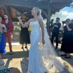 Nina Dobrev Instagram - the perfect day for the perfect pair ♥️ I couldn’t be happier to celebrate @arielle & @mattcutshall ’s one of a kind love on their special day as they say “I DO”. YOU DID THE DAMN THING! I love you both so much 😭. #NEWLYWEDS #FriendZoneToEndZone