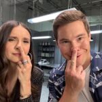 Nina Dobrev Instagram - after talking with @adamdevine about #TheOutlaws movie that comes out on July 7th on @netflix … I’ve been convinced to change my career and become a (temporary) tattoo artist