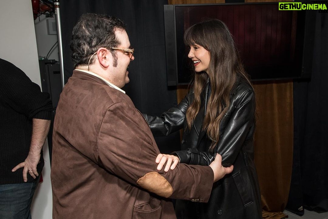 Nina Dobrev Instagram - MY. BROADWAY. DEBUT. 😂 @gutenbergbway - truly the BEST musical ever (and not because i was in .000002 seconds of it) ♥️ you @joshgad‼️ you & @andrewrannells SMASH. The duo of my dreams. #EatingDreams