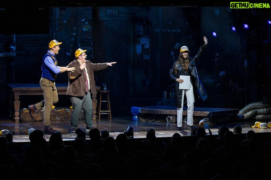 Nina Dobrev Instagram - MY. BROADWAY. DEBUT. 😂 @gutenbergbway - truly the BEST musical ever (and not because i was in .000002 seconds of it) ♥️ you @joshgad‼️ you & @andrewrannells SMASH. The duo of my dreams. #EatingDreams