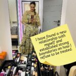 Nisha Rawal Instagram - ♥️ After continuously putting humans before me, I have realized the wrong order - it is "Me First"! Here's how I developed this high quotient of self-love: ♥️At the peak of my adversities, my friends and loved ones left me. I had no one to bank on except my reflection in that mirror. ♥️I had to provide and nurture, embodying both male and female energies for my family. ♥️I could only self-talk, as a single other soul would amplify and spread my raw emotions like wildfire, leaving me at the mercy of people's warped judgments. ♥️I channeled my pain into power and sealed the deal to heal in my own company. ♥️I started focusing on self-growth and invested in myself. ♥️After enduring cheating, abuse, and being stripped of my dignity as a woman, I began concentrating on the kind of human I did not want to raise. ♥️I have found a new relationship with myself and established strong boundaries on how I refuse to be treated. ♥️I am my own BFF. Leave a comment for me to understand what you feel about your relationship with yourself! #NishaRawalDiaries