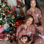 Nisha Rawal Instagram - 🎄 A very merry Christmas to you and yours from us and ours! Love & Fairylights 🌟 . . . . Tripling Nightsuits: @style.diva22 #NishaRawal #NishaRawalReels #ChristmasReels