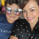 Nisha Rawal Instagram - ♥️ #NoFilter Selfies for life with my #BFF for life @kavishmehra didn’t know my bestie would be born from inside of me! . . #feelingblessed #mamababyduo #5YearsAnd9MonthsOld Mumbai - मुंबई