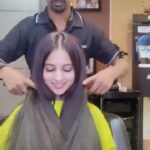 Niveditha Gowda Instagram - New hairdo ♥️ @unisex_volumez #nivedithagowda #newhairdo #reelsinstagram #reelitfeelit