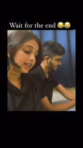 Niveditha Gowda Instagram - Vibing with your sibling is always on another level ♥️ I was feeling low and we just started singing randomly … I just captured that moment and wanted to share it with you guys … I am pretty sure my brother is gonna get mad at me for uploading this 😂😂 PS : we are not singers … it’s just for fun 😂 #unakkuthaan #nivedithagowda #reelsinstagram #reelitfeelit #instagram #singing #siblings