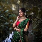 Niveditha Gowda Instagram - @niveditha__gowda Outfit: @anthariya_ MUA: @prashanthmakeover Accessories : @velvetboxby Location : @livingreenstudio #fineartportrait #aesthetic #portraiture Bangalore, India