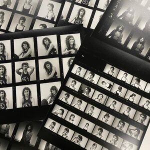 Noël Wells Instagram - i took another class at @theschooloflight. This time I photographed my friend @brittle - a multi hyphenate supreme beauty who is also currently starring in the fucking awesome show Severance. She sent me some pics of Patti Smith and then a few glam shots for inspo which was perfect because all I did during the pandemic was look at old magazines and caught up on great glam and rock photographers... and then I got to shoot on a Hasselblad ooh lala. I didn't have time to print many but this was my first time taking actual film portraits and I think we nailed it. Thanks again Andrew and I love you Britt you are very talented.