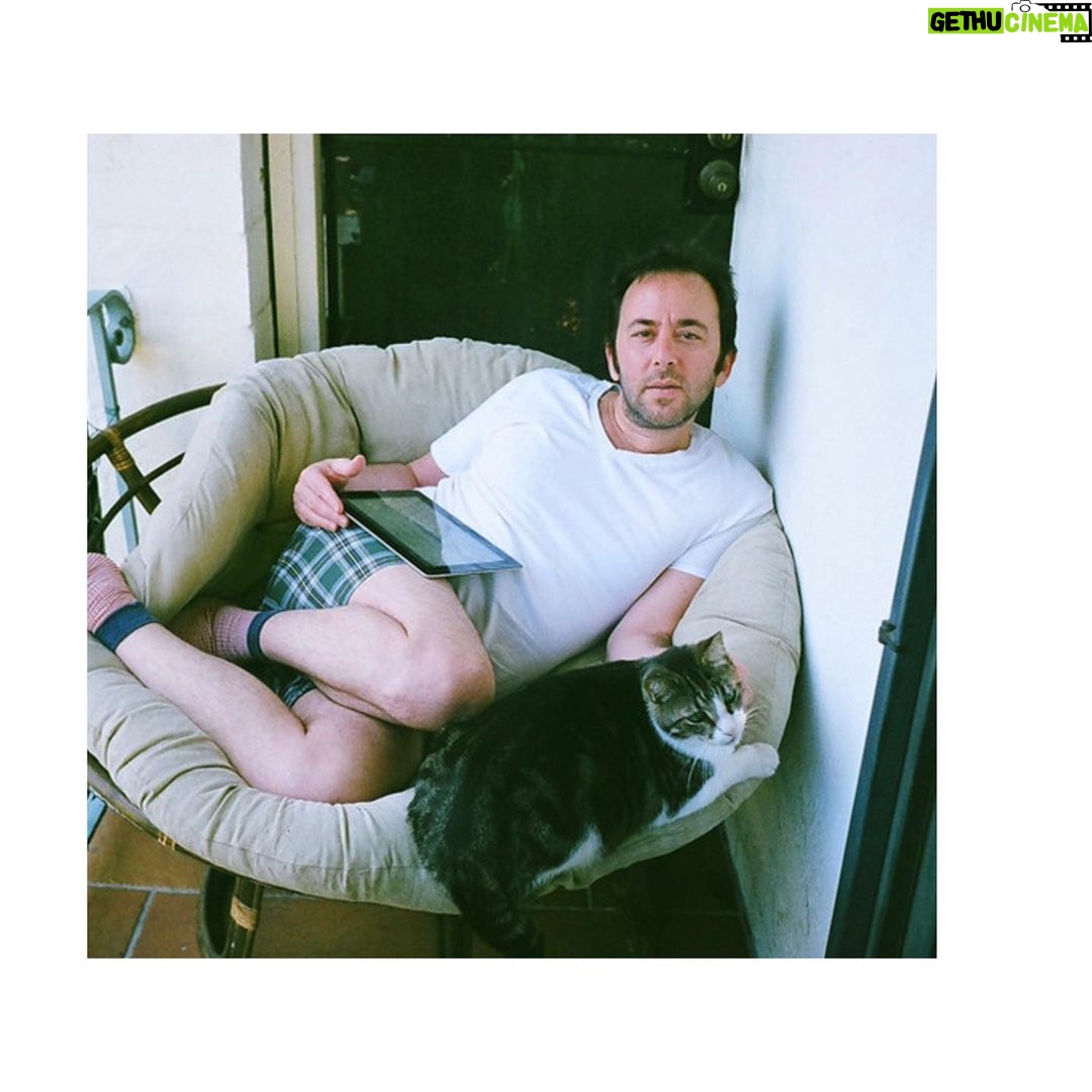 Noël Wells Instagram - just wanna get this out while I have my wits about me, but sadly today me and flinty had to put Mr. Feeny to sleep. To those who knew him, you know this is an end of a freaking era and I'm absolutely beside myself with sadness. 17 years. He was a cool fucking cat, who traversed many college adventures, apartments, houses, boyfriends, and eventually traveled 2000 miles to Los Angeles California where he settled underneath the Hollywood sign, calling Beachwood Canyon home. He was a soulmate and companion through many episodes of my youthful immaturity, but was very much loved and quite an honored and illustrious feline who would take walks around the neighborhood and played fetch. He made many brushes with death, but many more brushes with notoriety, landing himself in a viral zine (How to Talk To Your Cat About Gun Safety) being featured in a a published book (Cat Lady, curated by Leah Goren) and of course, he was the inspiration and basis for my first feature film "Mr. Roosevelt." We were lucky to be there with him in his final moments, and he was in my arms with his pretty white paws resting on my wrists like he used to when he was a lil one. Thank you so much Flint for being a good cat dad, and thank you Dave for everything. Thanks to all my friends who knew and got him. For just a fucking cat he was one of the very greats.