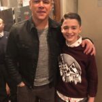 Noah Schnapp Instagram - Look who I met this morning! Such an honor to meet one of my favorite actors ever! @livekellyandryan #mattdamon
