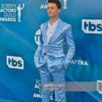 Noah Schnapp Instagram - thanks @balmain for the amazing suit #sagawards2020 Los Angeles, California