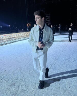 Noah Schnapp Instagram - Another look at the @amiparis #amiparis #amifw23