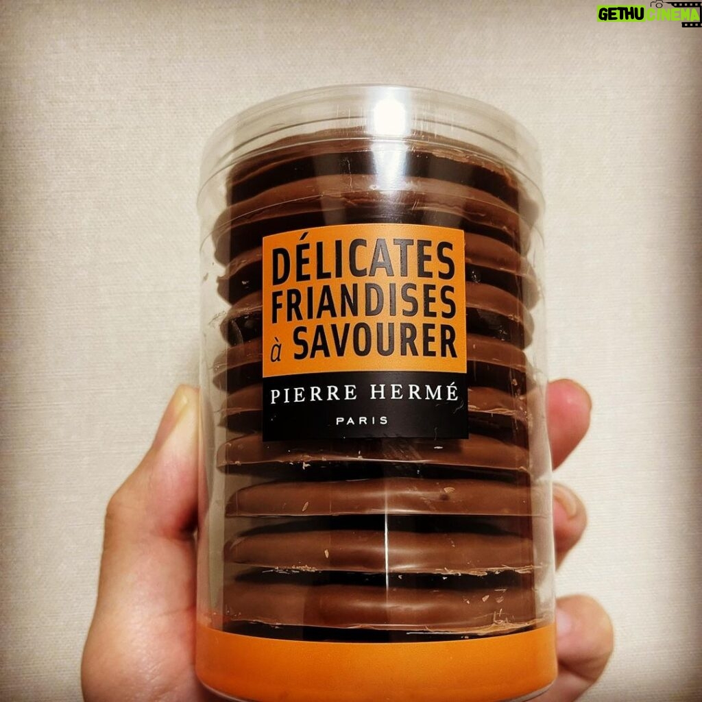 Nobuhiko Okamoto Instagram - これもやばみ #岡本的三大チョコ菓子ひとつ #ピエールエルメ #サブレノワゼットオショコラオレ #ヘーゼルナッツとショコラの摩擦係数は異常 #甘いものを食べた後に必ずやることがありますそれはなんでしょうか正解はストーリーで