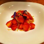 Nobuhiko Okamoto Instagram - いちごのパスタ #誰の誕生日祝いでしょうか #問題 #ででん
