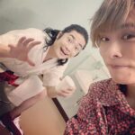 Nobuhiko Okamoto Instagram - こんちゃ #福山さんのマシンガントークは芸術品 #髪の毛めっちゃ伸びましたね #うっちーの笑顔レベルでキメ顔を楽屋でとるのは難しい #昨日の私なせが左目がめちゃくちゃ二重 #というか三重