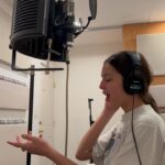 Olivia Rodrigo Instagram - GUTS bts!!!! making this album was so fun and scary and thrilling and fulfilling and im so happy it’s yours!!!!! shout out @dan_nigro couldn’t have done it without you and ur fun tambourine playing!!!!!
