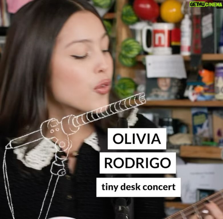 Olivia Rodrigo Instagram - tiny desk!!!! out now yayyyyy 🦋 thanks a million @nprmusic