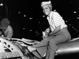 Olivia Swann Instagram - Tonight’s episode of Legends is a special one for me. The story of the Black Rosies, the phenomenal Black women and women of colour who fought to help out on the home front during WWII and endured relentless racism and sexism while they worked, is a story that is rarely told. Despite the intense discrimination, the Black Rosies pushed through because they were proud of the work they were doing and proud of their part in the war effect. Strong Black women have always existed throughout history, I’m here because of them, and honouring their lives and remembering them is such an important part of what we do. It’s an honour to help tell stories like these. 

I was so thrilled to work with @totallykimleigh who is one of the kindest and brightest souls I have ever met. She brought so much sincerity and heart to Gladys and it was humbling to share such beautiful and emotional scenes with her. Kimleigh, I can’t thank you enough.

This episode highlights the strength of women and I couldn’t be more grateful for the incredible women I work with. My gals @lissethchavez @missamypembs @caitylotz @jesmacallan and @talaashe - thank you for having my back. 

Filming this episode was a very personal experience in many ways and, sadly, problematic behaviour and ignorance still exist which is why I care so much about stories like this one.

For the Black Rosies 
Still, we rise
💪🏽🌹
