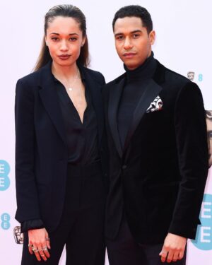 Olivia Swann Instagram - BAFTAs with the BFF 💎 ⁣
⁣
(I fell up the stairs) ⁣
⁣
An incredible night and we danced our asses off! Congratulations to all ✨✨⁣
⁣
@bafta 
⁣
#baftas #royalalberthall⁣ #awardceremony #diamondsareforever 
⁣
⁣⁣