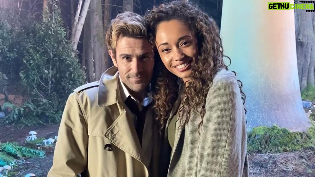 Olivia Swann Instagram - The first photo was taken on my last day filming with Matt as Constantine, the last photo was taken on one of my first days, with some of my favourite moments in between.⁣ ⁣ @mattryanreal is so incredibly dedicated to John Constantine, he IS John Constantine and that made every scene we had together so special. The journey John and Astra went on was intense but grew into something wonderful and it’s been such an honour to be part of that story. I owe a lot to Matt, he made my first days on set so easy and comfortable and working with him will forever be a joy. Thank you Matt for bringing every bit of Constantine to life and for your grace and grit. I’m thrilled we still have you playing around with us 🔥 ⁣ ⁣⁣ #johnconstantine ⁣#dclegendsoftomorrow #hellblazer #hellspawn #legend #finale #legendsneverdie #magic ⁣⁣⁣ ⁣⁣⁣ ⁣⁣⁣ ⁣⁣⁣