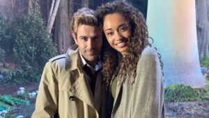 Olivia Swann Instagram - The first photo was taken on my last day filming with Matt as Constantine, the last photo was taken on one of my first days, with some of my favourite moments in between.⁣
⁣
@mattryanreal is so incredibly dedicated to John Constantine, he IS John Constantine and that made every scene we had together so special. The journey John and Astra went on was intense but grew into something wonderful and it’s been such an honour to be part of that story. I owe a lot to Matt, he made my first days on set so easy and comfortable and working with him will forever be a joy. Thank you Matt for bringing every bit of Constantine to life and for your grace and grit. I’m thrilled we still have you playing around with us 🔥 ⁣
⁣⁣
#johnconstantine ⁣#dclegendsoftomorrow #hellblazer #hellspawn #legend #finale #legendsneverdie #magic 
 ⁣⁣⁣
⁣⁣⁣
⁣⁣⁣
⁣⁣⁣
