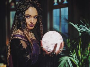 Olivia Swann Instagram - Who’s ready for a Murder Mystery? 🔮🔪🕯⁣
⁣
Watch your backs tonight at 8pm @cw_legendsoftomorrow ⁣
⁣
📸: @dion_naiomi ⁣
⁣
#dclegendsoftomorrow #murdermystery #survivethenight #beastslayers ⁣#clue 
⁣
 ⁣⁣
⁣⁣