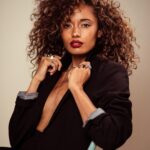 Olivia Swann Instagram - 📸 Jan from accounts by @fay_not_faye mua @makeup.by.marilou #photoshoot #studio #vibes #suit #curls #monday #london #rings #workfromhome