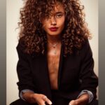 Olivia Swann Instagram - 📸📸 by @fay_not_faye mua @makeup.by.marilou #photoshoot #studio #vibes #suit #curls #monday #london #rings #redlips