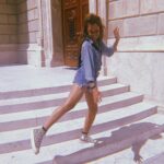 Olivia Swann Instagram - Living my Buda-best life…………..sorry.⁣ ⁣ #badpun #dayoff #budapest #exploring #city #summer #doubledenim 📸: @eveconnolly Budapest, Hungary