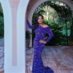 Oprah Winfrey Instagram – It’s a purple kind of night at the @goldenglobes! Thank you for this one-of-a-kind @louisvuitton dress @nicolasghesquiere 💜(📸: @saskialawaks)