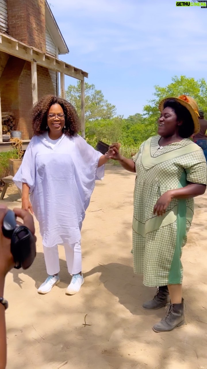 Oprah Winfrey Instagram - All my life I’ve had to…say this line! Only @daniebb3 can get me to dust it off and deliver it with her own version of Sofia. Watch this and all the behind the scenes of @thecolorpurple on #OprahandTheColorPurpleJourney, available now on @streamonmax 💜