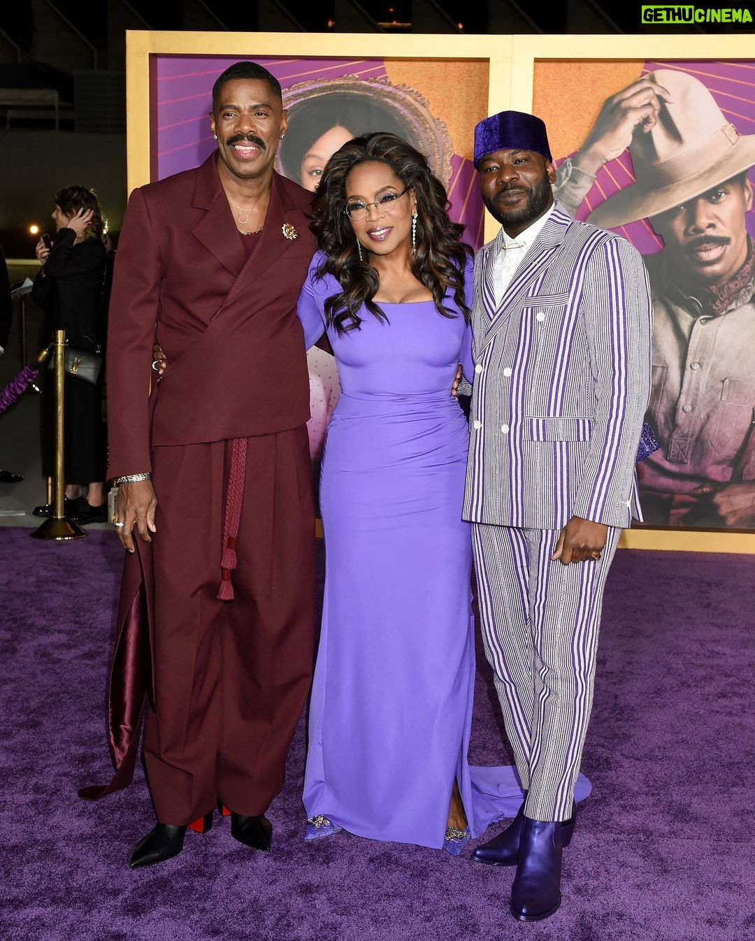 Oprah Winfrey Instagram - Purple carpet for @thecolorpurple premiere! What a joy to see the movie in a theater with the people you made it with. The Color Purple is in theaters starting Christmas Day 💜