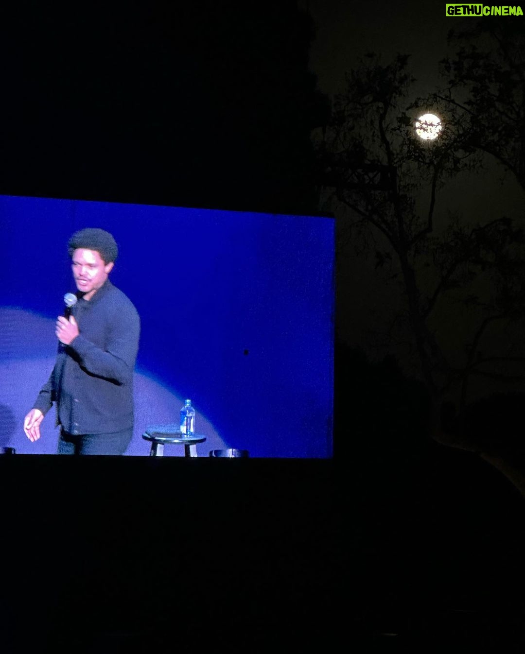 Oprah Winfrey - 188.8K Likes - Can’t remember when I’ve had a happier Saturday night. Watching @trevornoah at the Santa Barbara Bowl with Scott Sanders and daughtergirl Tabitha under a full moon sky. He is astutely observant, brilliant and so funny I left with a laugh headache. Go see when he comes to a city near you!