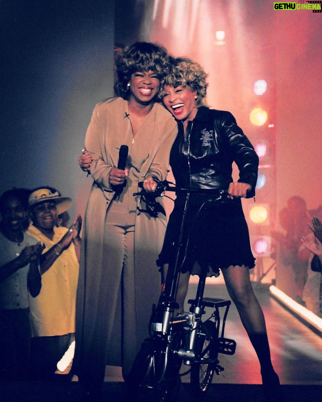 Oprah Winfrey - 1.1 Million Likes - I started out as a fan of Tina Turner, then a full-on groupie, following her from show to show around the country, and then, eventually, we became real friends. She is our forever goddess of rock ‘n’ roll who contained a magnitude of inner strength that grew throughout her life. She was a role model not only for me but for the world. She encouraged a part of me I didn’t know existed.
Once she claimed her freedom from years of domestic abuse, her life became a clarion call for triumph. I’m grateful for her courage, for showing us what victory looks like wearing Manolo’s and a leather miniskirt. She once shared with me that when her time came to leave this earth, she would not be afraid, but excited and curious. Because she had learned how to LIVE surrounded by her beloved husband, Erwin, and friends. I am a better woman, a better human, because her life touched mine. She was indeed simply the best.