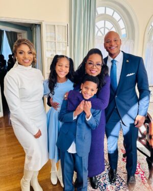 Oprah Winfrey Instagram - When I was just 22 years old, I moved to Maryland to start a new job as a co-anchor on WJZ-TV. And as I walked around the city of Baltimore that first week, I saw the strangest thing: my face on billboards advertising the 6 o’clock news with Jerry Turner, and a question, “What is an Oprah?” And honestly, I didn’t really know the answer myself. When I moved to Maryland, I had no idea who I was. But I will tell you something: Maryland is where I found myself.

Maryland is something special. A place where so many others have done, and will do, what I did: Plant the seeds of their wildest dreams, and watch them grow into reality. Maryland is full to the brim with opportunity. That was as true back then as it is now. And I know that, with @iamwesmoore as your governor, Maryland’s best days lie ahead. Wes has been a public servant his whole adult life—and he's just getting started. Today, it was an honor to introduce Wes Moore, a man I believe in and a man I respect, at his inauguration for Maryland's new governor. Thank you for having me with your wife, Dawn, and children, Mia and James 🇺🇸