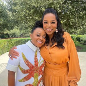 Oprah Winfrey Instagram - My career launched at 32, exactly the age #AbbottElementary’s @quintab is right now, and it’s such an honor to witness her rising because she is fully ready to receive it. Quinta has earned her spot at the head of her class—which is why I invited her to my garden to talk about her rise to fame and how she stays true to herself in the midst of it all. 

#OWNSpotlight Oprah x Quinta Brunson airs tonight November 26 at 9|8c on @owntv. Hope y’all watch with your families!