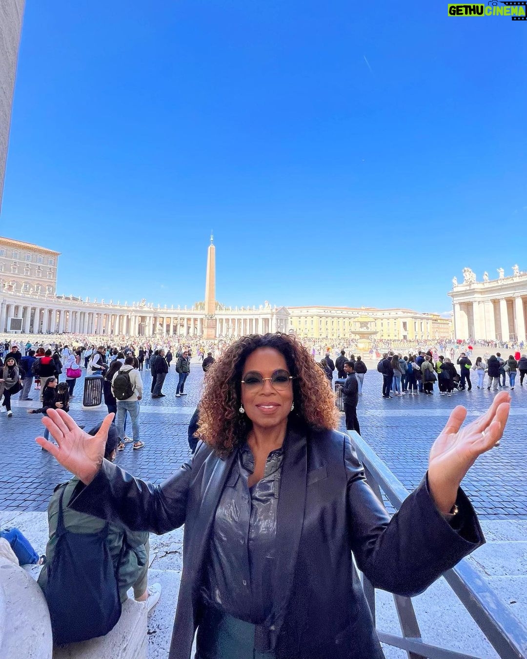 Oprah Winfrey - 289.1K Likes - Happy Easter from Vatican City 🙏🏾 @gayleking @kirbybump