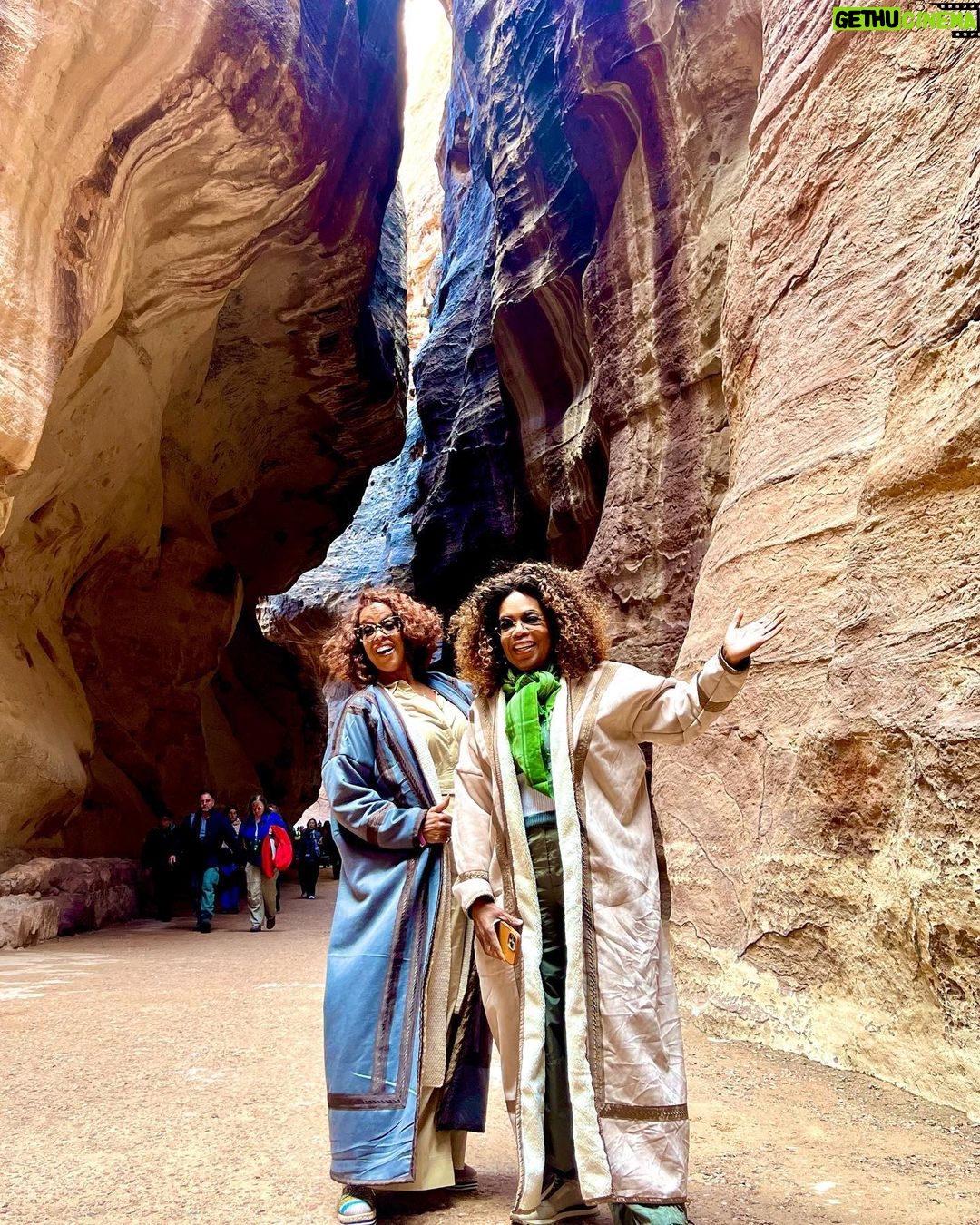 Oprah Winfrey - 564.8K Likes - Visited Jordan this week and there was so much to see and experience! We visited the site where John the Baptist baptized Jesus, Petra and all its fascinations, camels, and the spot where the big boulder comes rolling out of Indiana Jones. So much history there in the “Rose City,” voted one of the 7 new wonders of the world. It takes 3 days to really see it all we only spent 3 hours. Put it on your must see list if you haven’t already! 🇯🇴