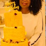 Oprah Winfrey Instagram - Best. Cake. EVER! Thank you to Chef @thomasjraquel for this incredible cake to celebrate @gayleking’s yellow birthday and to Chef @meilin21 and her beautiful team for the delicious dinner today and every day this holiday season. Gayle and I have been besties since we were 21 and 22—now fast forward to today and we’re joined by her grandson Luca. What a life 🥳🥳🥳