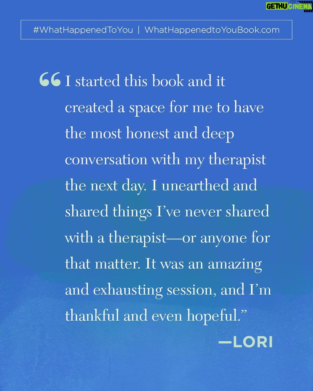 Oprah Winfrey Instagram - A year ago, I released #WhatHappenedToYou with Dr. Bruce Perry. Our hope was that the book would help people heal from their childhood traumas and shift the question from “What’s wrong with you?” to “What happened to you?” What actually ended up happening was far greater than this little girl born in Kosciusko, Mississippi—and everything she went through—could’ve ever dreamed of. Not only did it spend one full year on the @nytimes bestseller list, but it connected with so many of you. Thank you to everyone who bought the book. I’m especially grateful to all of you who connected and made your own discoveries. #WhatHappenedToYou is available at whathappenedtoyoubook.com, or wherever you buy or download your books. Tap the link in my bio to get your own copy!