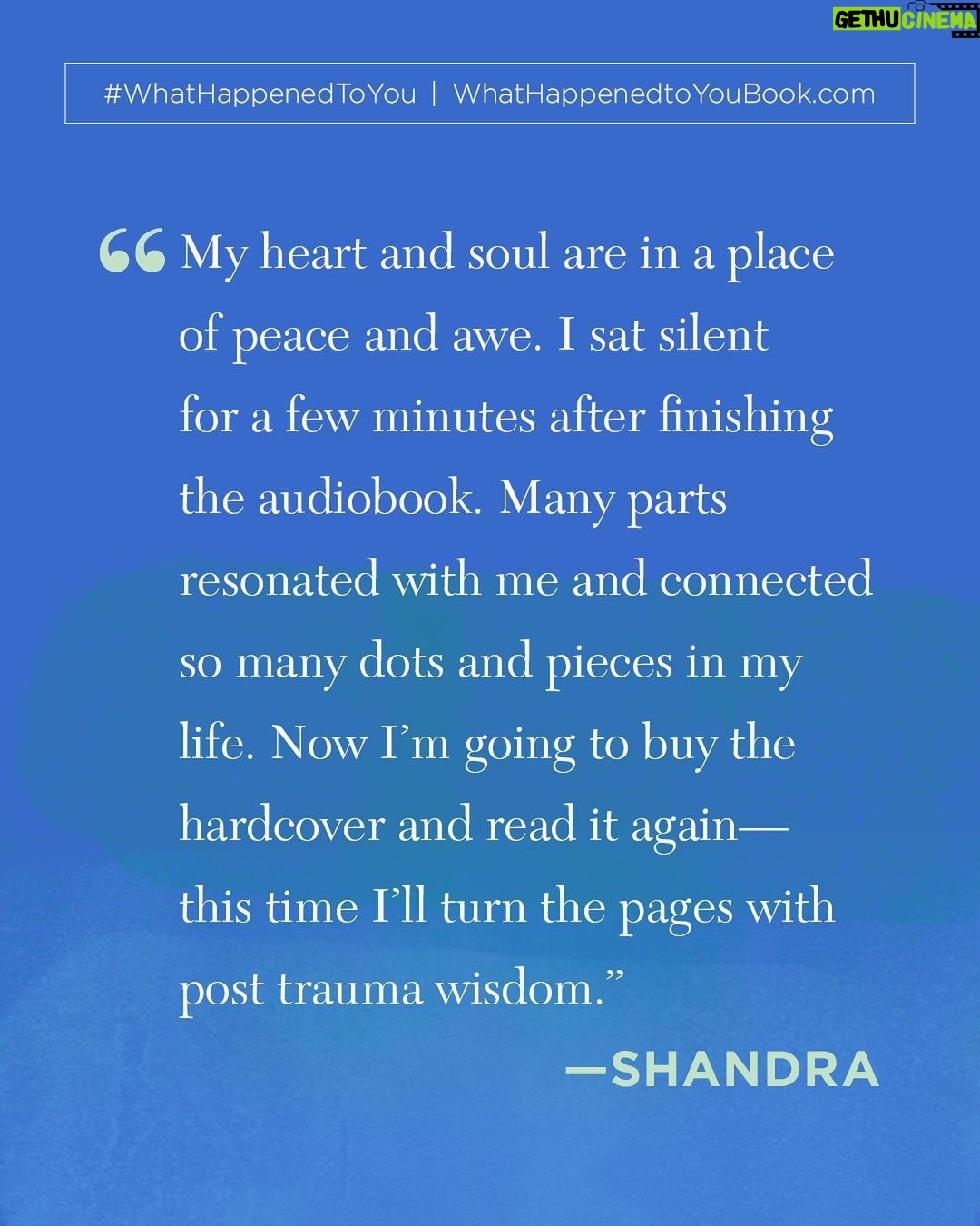 Oprah Winfrey Instagram - A year ago, I released #WhatHappenedToYou with Dr. Bruce Perry. Our hope was that the book would help people heal from their childhood traumas and shift the question from “What’s wrong with you?” to “What happened to you?” What actually ended up happening was far greater than this little girl born in Kosciusko, Mississippi—and everything she went through—could’ve ever dreamed of. Not only did it spend one full year on the @nytimes bestseller list, but it connected with so many of you. Thank you to everyone who bought the book. I’m especially grateful to all of you who connected and made your own discoveries. #WhatHappenedToYou is available at whathappenedtoyoubook.com, or wherever you buy or download your books. Tap the link in my bio to get your own copy!
