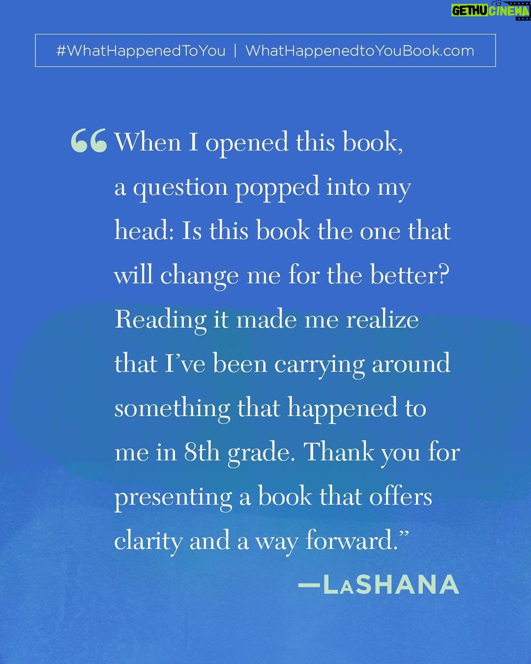 Oprah Winfrey Instagram - A year ago, I released #WhatHappenedToYou with Dr. Bruce Perry. Our hope was that the book would help people heal from their childhood traumas and shift the question from “What’s wrong with you?” to “What happened to you?” What actually ended up happening was far greater than this little girl born in Kosciusko, Mississippi—and everything she went through—could’ve ever dreamed of. Not only did it spend one full year on the @nytimes bestseller list, but it connected with so many of you. Thank you to everyone who bought the book. I’m especially grateful to all of you who connected and made your own discoveries. #WhatHappenedToYou is available at whathappenedtoyoubook.com, or wherever you buy or download your books. Tap the link in my bio to get your own copy!